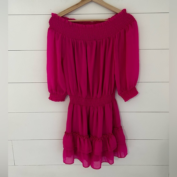 Generation Love Ruffled Chiffon Mini Dress - Picture 3 of 8